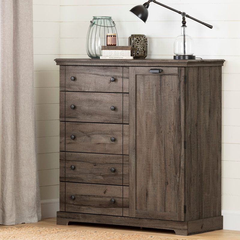 South Shore Avilla 5 Drawer Combo Dresser & Reviews Wayfair.ca